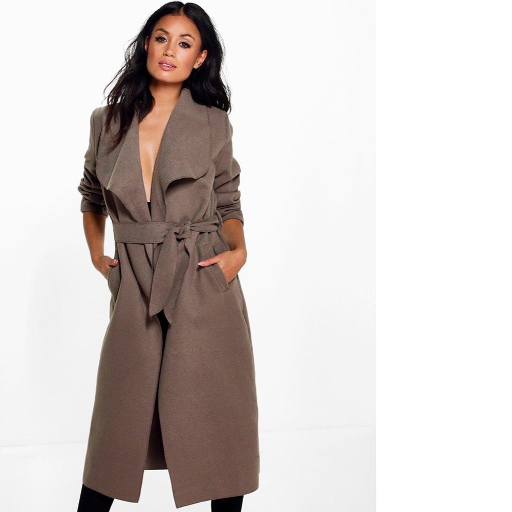 Taupe coat winter coat jacket